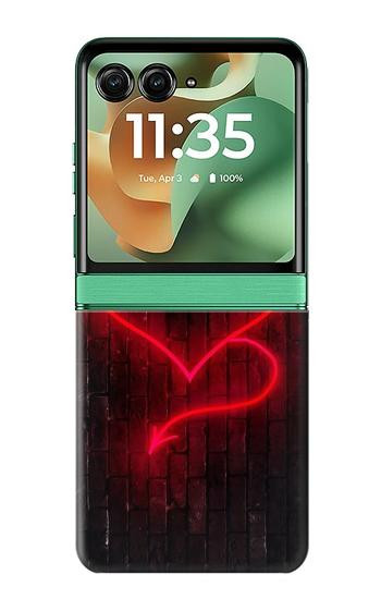 S3682 Devil Heart Case For Motorola Razr 70+,60+, Razr+ (2026, 2025, 2024)