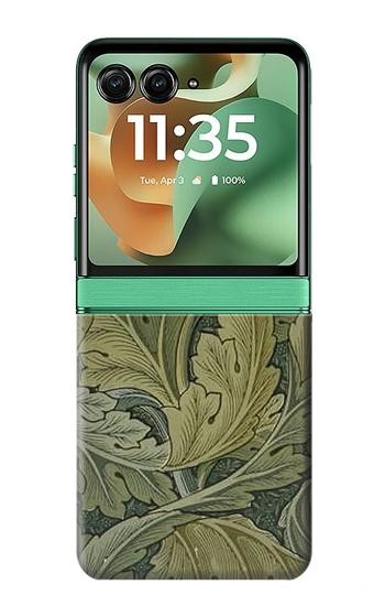 S3790 William Morris Acanthus Leaves Case For Motorola Razr 70+,60+, Razr+ (2026, 2025, 2024)