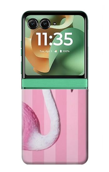 S3805 Flamingo Pink Pastel Case For Motorola Razr 70+,60+, Razr+ (2026, 2025, 2024)