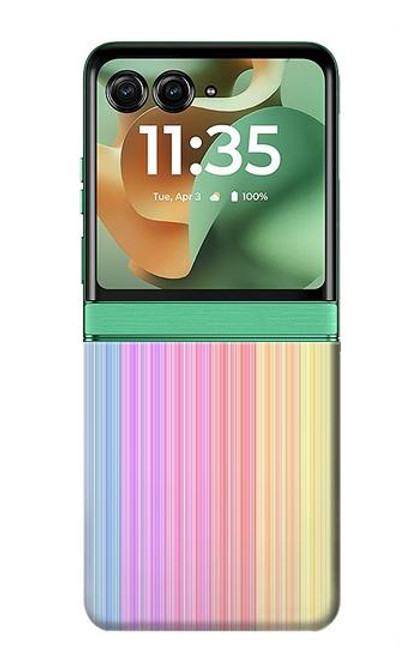 S3849 Colorful Vertical Colors Case For Motorola Razr 60, Razr 2025