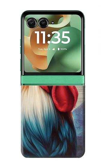 S3987 French Rooster Case For Motorola Razr 70+,60+, Razr+ (2026, 2025, 2024)