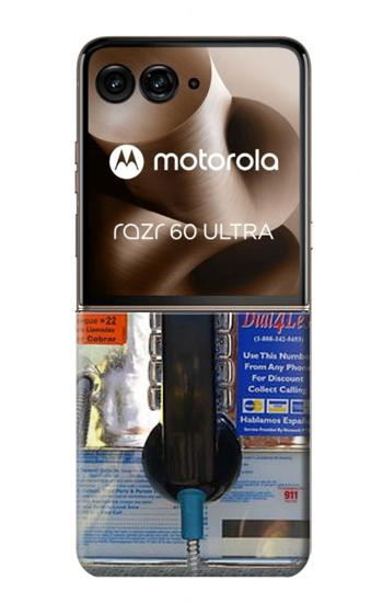 S0087 Payphone Case For Motorola Razr 70 Ultra, 60 Ultra, 50 Ultra, Ultra 2026, Ultra 2025