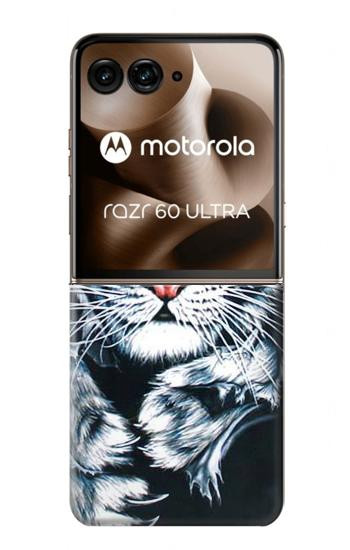 S0265 White Tiger Case For Motorola Razr 70 Ultra, 60 Ultra, 50 Ultra, Ultra 2026, Ultra 2025