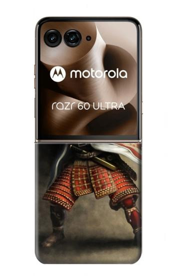 S0796 Japan Red Samurai Case For Motorola Razr 70 Ultra, 60 Ultra, 50 Ultra, Ultra 2026, Ultra 2025