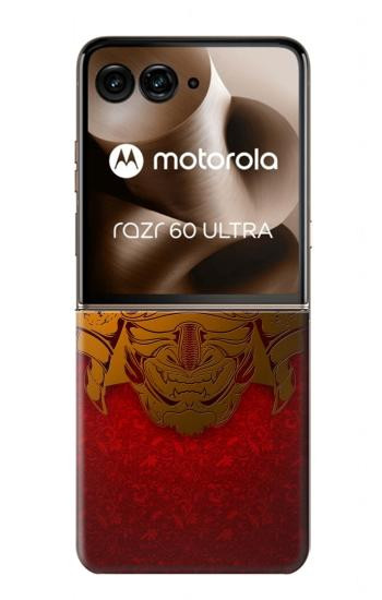 S0820 Samurai Mask Helmet Case For Motorola Razr 70 Ultra, 60 Ultra, 50 Ultra, Ultra 2026, Ultra 2025