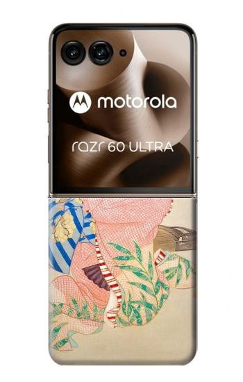 S0889 Japan Art Kimono Case For Motorola Razr 70 Ultra, 60 Ultra, 50 Ultra, Ultra 2026, Ultra 2025