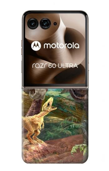 S1290 Dinosaurs T-Rex Case For Motorola Razr 70 Ultra, 60 Ultra, 50 Ultra, Ultra 2026, Ultra 2025