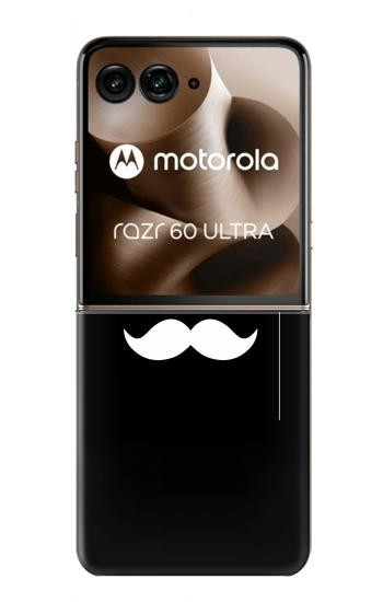 S1946 Sir Mustache Minimalism Case For Motorola Razr 70 Ultra, 60 Ultra, 50 Ultra, Ultra 2026, Ultra 2025