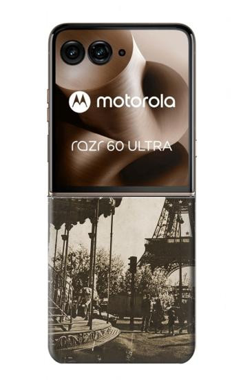 S2174 Eiffel Tower Vintage Paris Case For Motorola Razr 70 Ultra, 60 Ultra, 50 Ultra, Ultra 2026, Ultra 2025