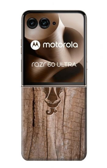 S2183 Goat Wood Graphic Printed Case For Motorola Razr 70 Ultra, 60 Ultra, 50 Ultra, Ultra 2026, Ultra 2025