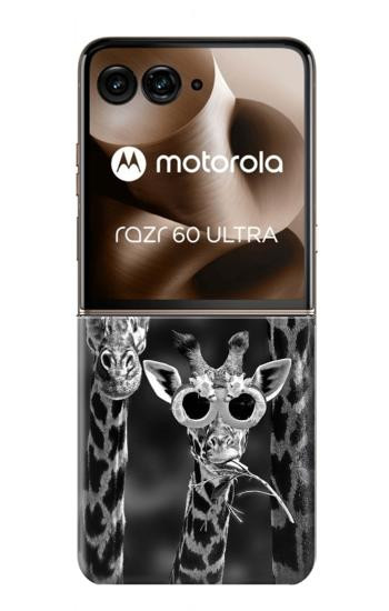 S2327 Giraffes With Sunglasses Case For Motorola Razr 70 Ultra, 60 Ultra, 50 Ultra, Ultra 2026, Ultra 2025