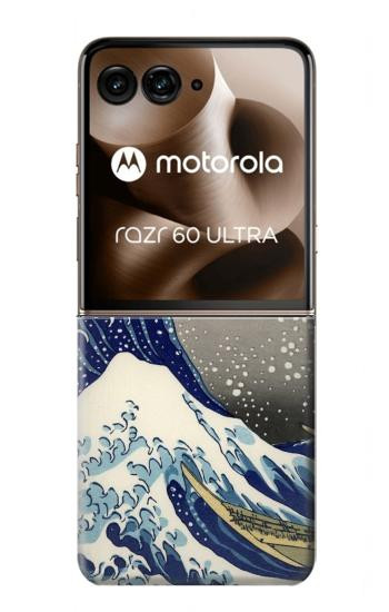 S2389 Hokusai The Great Wave off Kanagawa Case For Motorola Razr 70 Ultra, 60 Ultra, 50 Ultra, Ultra 2026, Ultra 2025