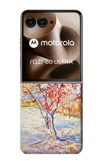 S2450 Van Gogh Peach Tree Blossom Case For Motorola Razr 70 Ultra, 60 Ultra, 50 Ultra, Ultra 2026, Ultra 2025