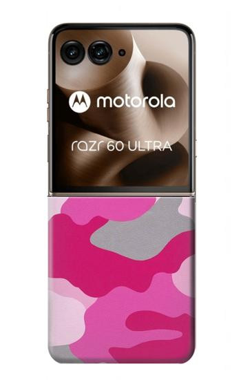 S2525 Pink Camo Camouflage Case For Motorola Razr 70 Ultra, 60 Ultra, 50 Ultra, Ultra 2026, Ultra 2025