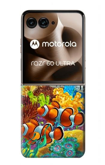 S2568 Sea Seabed Fish Corals Underwater Ocean Case For Motorola Razr 70 Ultra, 60 Ultra, 50 Ultra, Ultra 2026, Ultra 2025