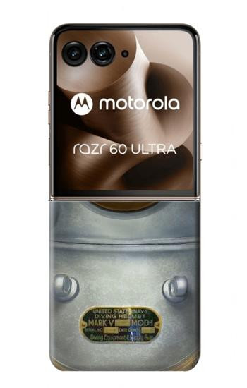 S2646 Vintage Deep Sea Diver Helmet Case For Motorola Razr 70 Ultra, 60 Ultra, 50 Ultra, Ultra 2026, Ultra 2025