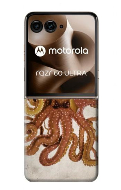 S2801 Vintage Octopus Case For Motorola Razr 60 Ultra, Razr Ultra 2025