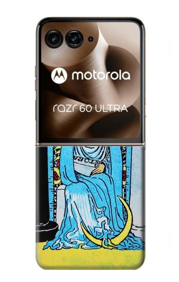 S2837 The High Priestess Vintage Tarot Card Case For Motorola Razr 70 Ultra, 60 Ultra, 50 Ultra, Ultra 2026, Ultra 2025