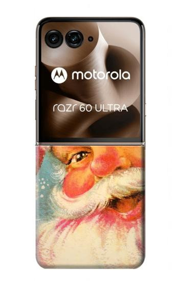 S2840 Christmas Vintage Santa Case For Motorola Razr 70 Ultra, 60 Ultra, 50 Ultra, Ultra 2026, Ultra 2025