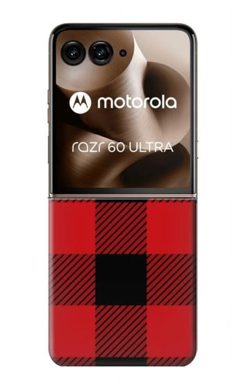 S2931 Red Buffalo Check Pattern Case For Motorola Razr 70 Ultra, 60 Ultra, 50 Ultra, Ultra 2026, Ultra 2025