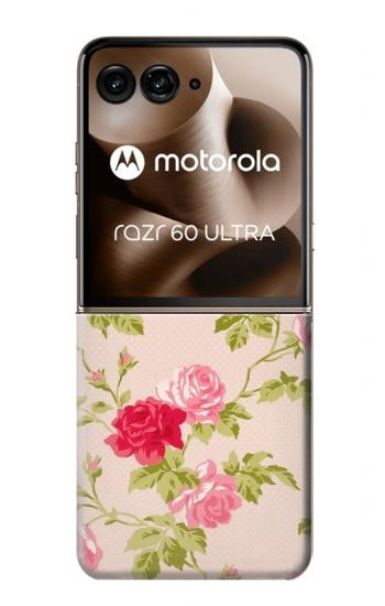 S3037 Pretty Rose Cottage Flora Case For Motorola Razr 70 Ultra, 60 Ultra, 50 Ultra, Ultra 2026, Ultra 2025