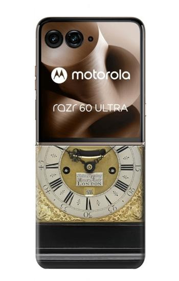 S3144 Antique Bracket Clock Case For Motorola Razr 70 Ultra, 60 Ultra, 50 Ultra, Ultra 2026, Ultra 2025
