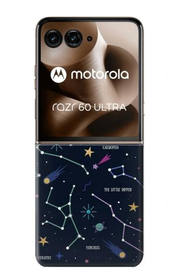 S3220 Star Map Zodiac Constellations Case For Motorola Razr 70 Ultra, 60 Ultra, 50 Ultra, Ultra 2026, Ultra 2025