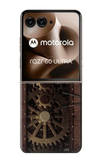 S3221 Steampunk Clock Gears Case For Motorola Razr 70 Ultra, 60 Ultra, 50 Ultra, Ultra 2026, Ultra 2025