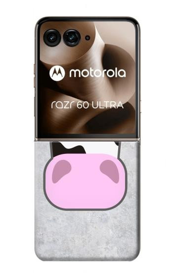S3257 Cow Cartoon Case For Motorola Razr 70 Ultra, 60 Ultra, 50 Ultra, Ultra 2026, Ultra 2025
