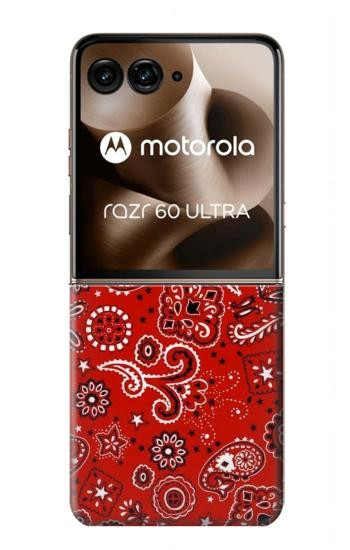 S3354 Red Classic Bandana Case For Motorola Razr 70 Ultra, 60 Ultra, 50 Ultra, Ultra 2026, Ultra 2025