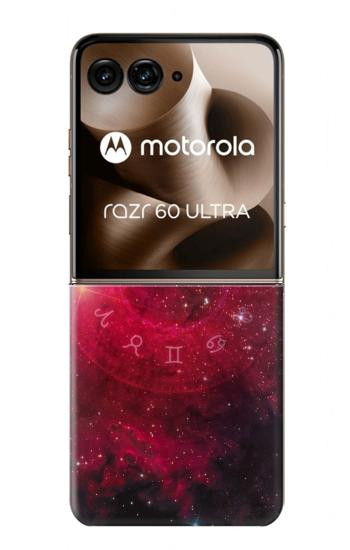 S3368 Zodiac Red Galaxy Case For Motorola Razr 70 Ultra, 60 Ultra, 50 Ultra, Ultra 2026, Ultra 2025