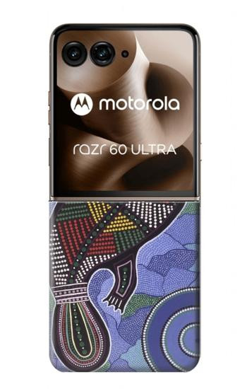 S3387 Platypus Australian Aboriginal Art Case For Motorola Razr 70 Ultra, 60 Ultra, 50 Ultra, Ultra 2026, Ultra 2025