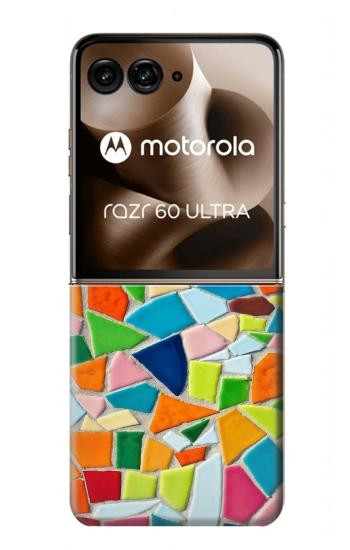 S3391 Abstract Art Mosaic Tiles Graphic Case For Motorola Razr 70 Ultra, 60 Ultra, 50 Ultra, Ultra 2026, Ultra 2025