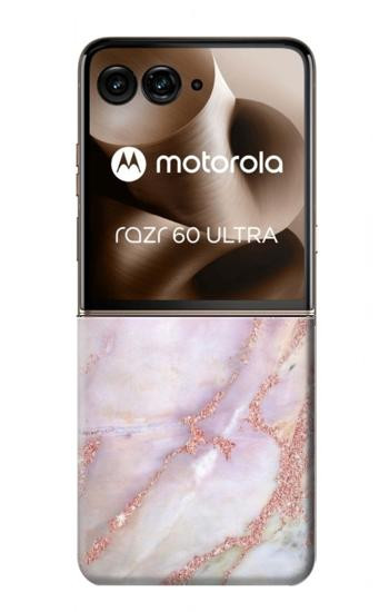 S3482 Soft Pink Marble Graphic Print Case For Motorola Razr 70 Ultra, 60 Ultra, 50 Ultra, Ultra 2026, Ultra 2025