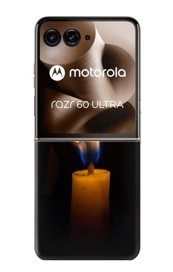S3530 Buddha Candle Burning Case For Motorola Razr 70 Ultra, 60 Ultra, 50 Ultra, Ultra 2026, Ultra 2025
