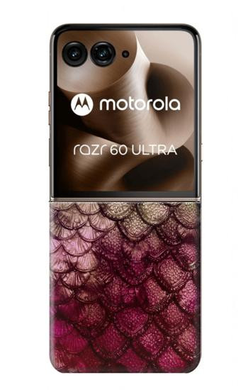 S3539 Mermaid Fish Scale Case For Motorola Razr 70 Ultra, 60 Ultra, 50 Ultra, Ultra 2026, Ultra 2025