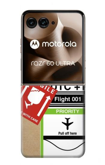 S3543 Luggage Tag Art Case For Motorola Razr 70 Ultra, 60 Ultra, 50 Ultra, Ultra 2026, Ultra 2025