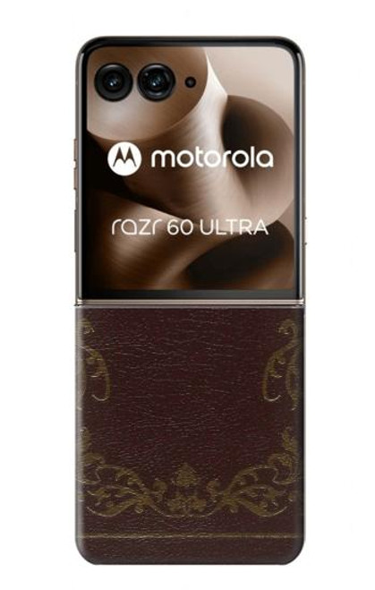 S3553 Vintage Book Cover Case For Motorola Razr 60 Ultra, Razr Ultra 2025
