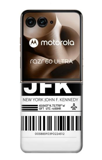 S3664 Airline Travel Luggage Label Case For Motorola Razr 70 Ultra, 60 Ultra, 50 Ultra, Ultra 2026, Ultra 2025