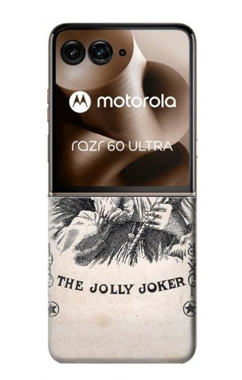 S3818 Vintage Playing Card Case For Motorola Razr 70 Ultra, 60 Ultra, 50 Ultra, Ultra 2026, Ultra 2025