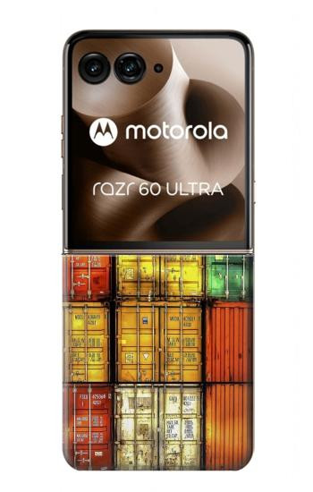S3861 Colorful Container Block Case For Motorola Razr 70 Ultra, 60 Ultra, 50 Ultra, Ultra 2026, Ultra 2025