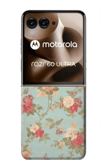 S3910 Vintage Rose Case For Motorola Razr 70 Ultra, 60 Ultra, 50 Ultra, Ultra 2026, Ultra 2025