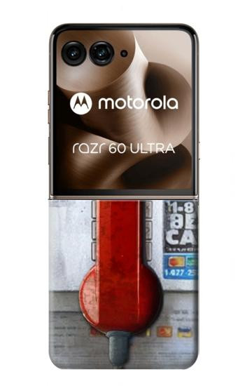 S3925 Collage Vintage Pay Phone Case For Motorola Razr 70 Ultra, 60 Ultra, 50 Ultra, Ultra 2026, Ultra 2025