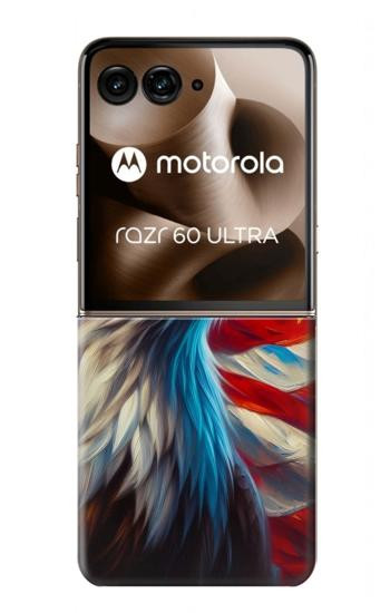 S3967 Bald Eagle American Flag Case For Motorola Razr 70 Ultra, 60 Ultra, 50 Ultra, Ultra 2026, Ultra 2025