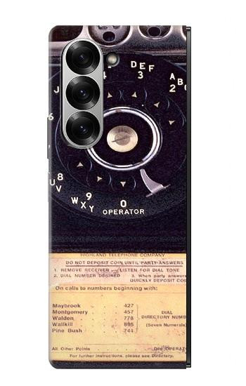 S0086 Payphone Vintage Case For Samsung Galaxy Z Fold 7