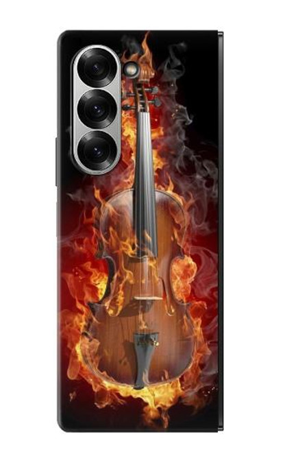 S0864 Fire Violin Case For Samsung Galaxy Z Fold 7
