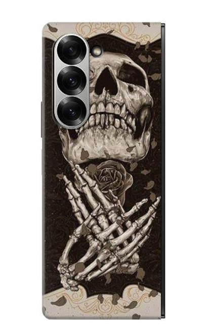 S1676 Skull Rose Case For Samsung Galaxy Z Fold 7