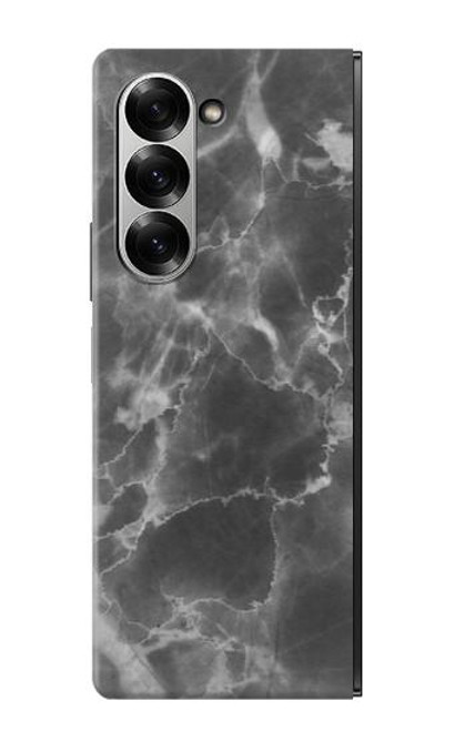 S2526 Black Marble Graphic Printed Case For Samsung Galaxy Z Fold 7