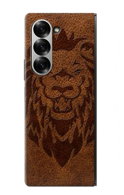 S2529 Leo Zodiac Tattoo Brown Graphic Print Case For Samsung Galaxy Z Fold 7