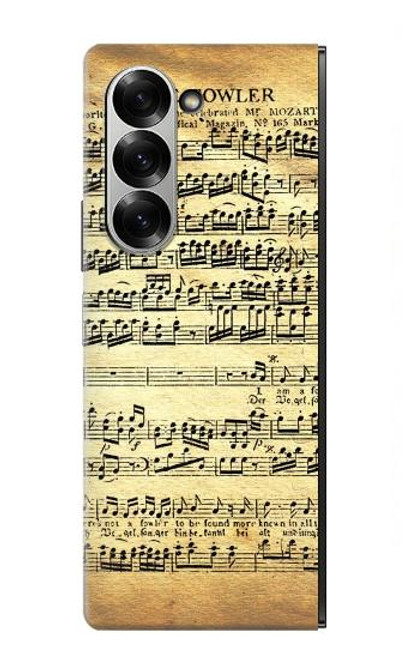 S2667 The Fowler Mozart Music Sheet Case For Samsung Galaxy Z Fold 7